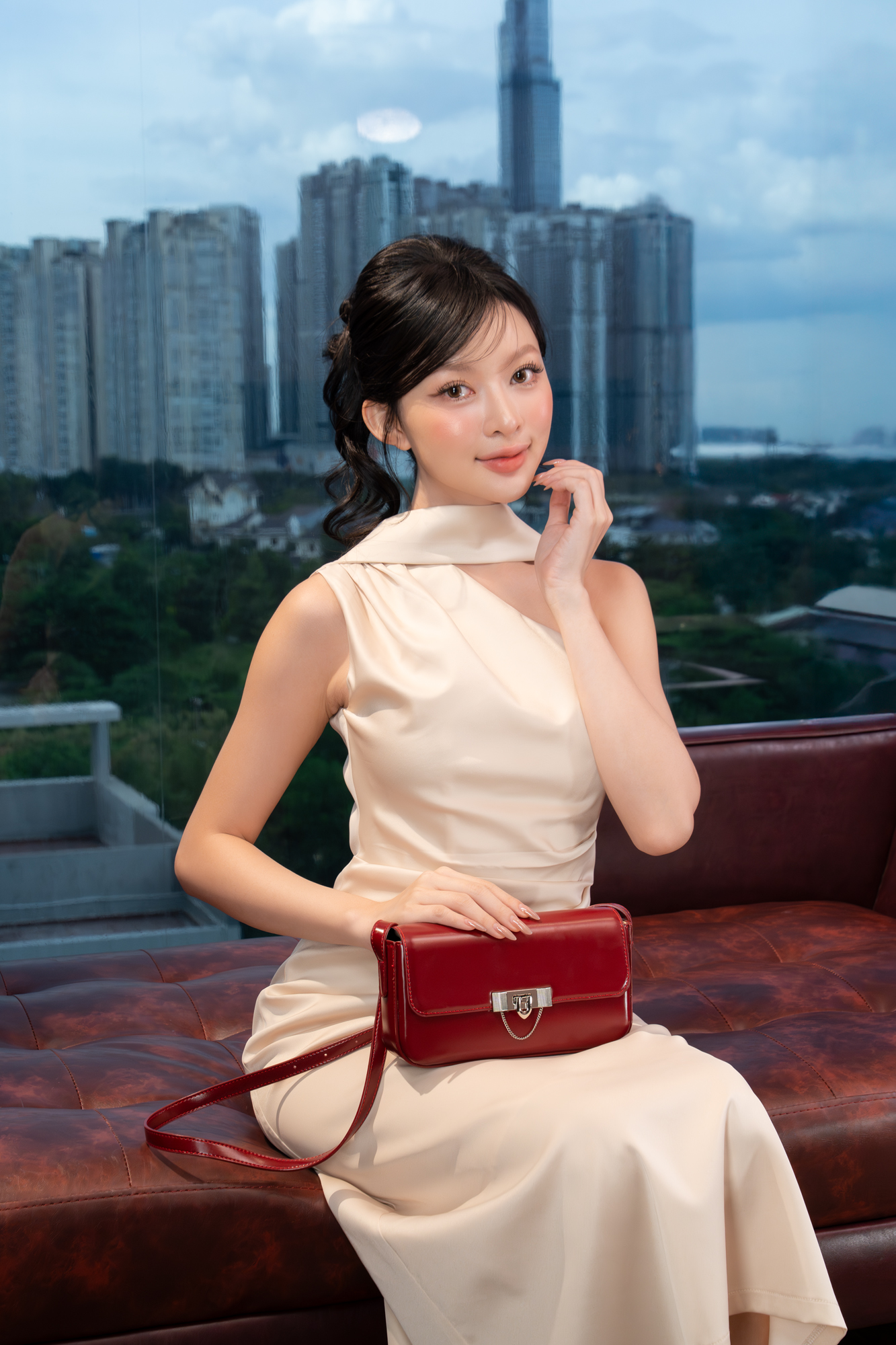 Túi Yuumy ( Thời trang nữ dáng hộp hiện đại size 22 - Túi đeo chéo da Smooth YN298 )