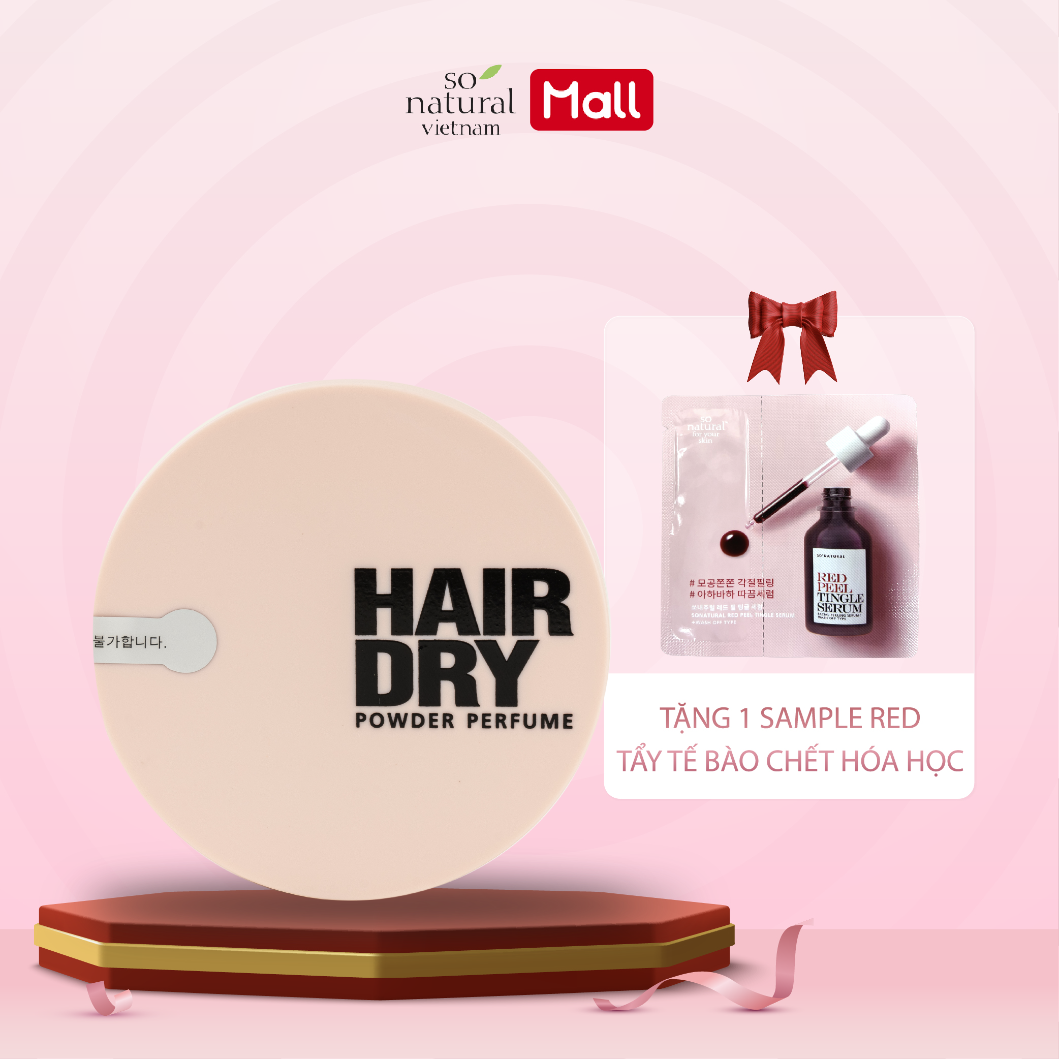 Phấn Gội Đầu Dạng Khô Hair Dry Powder Perfume So Natural 50gram ( Tặng sample Red Peel hoặc Sample Silk Collagen)