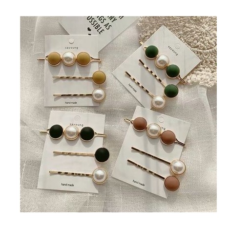 Kẹp mái sang trọng, quý phái cho các bạn gái + tặng 1 cột tóc đáng yêu