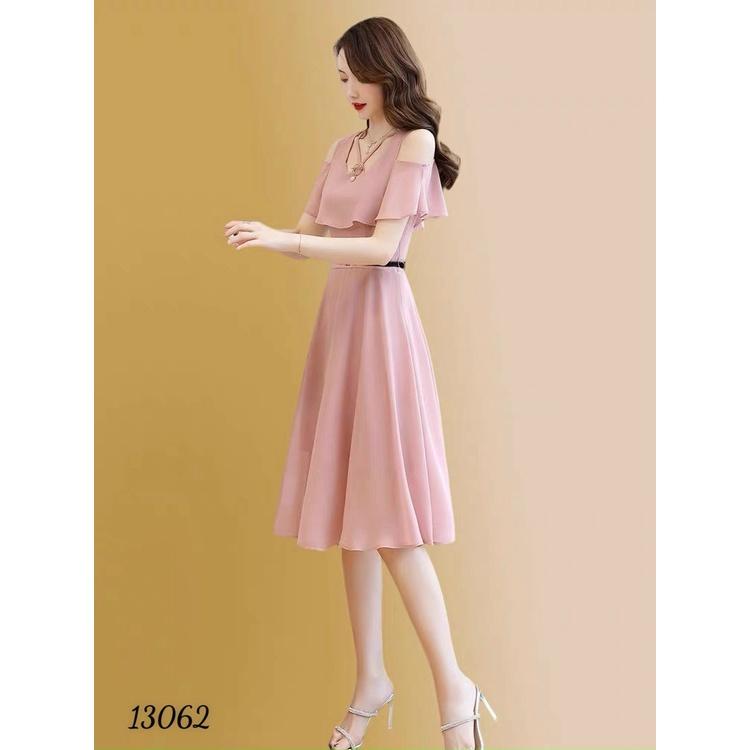 Đầm voan 2 lớp nữ sang trọng - rớt vai siêu xinh xắn , thời trang sành điệu cho các chị em THỜI TRANG NAM 1986