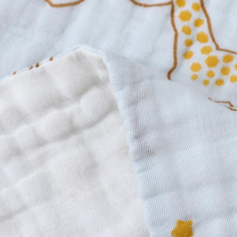 Khăn mặt xô, khăn sữa cotton sợi tre 6 lớp cho bé mềm mịn, nhiều kích thước, họa tiết đáng yêu M02