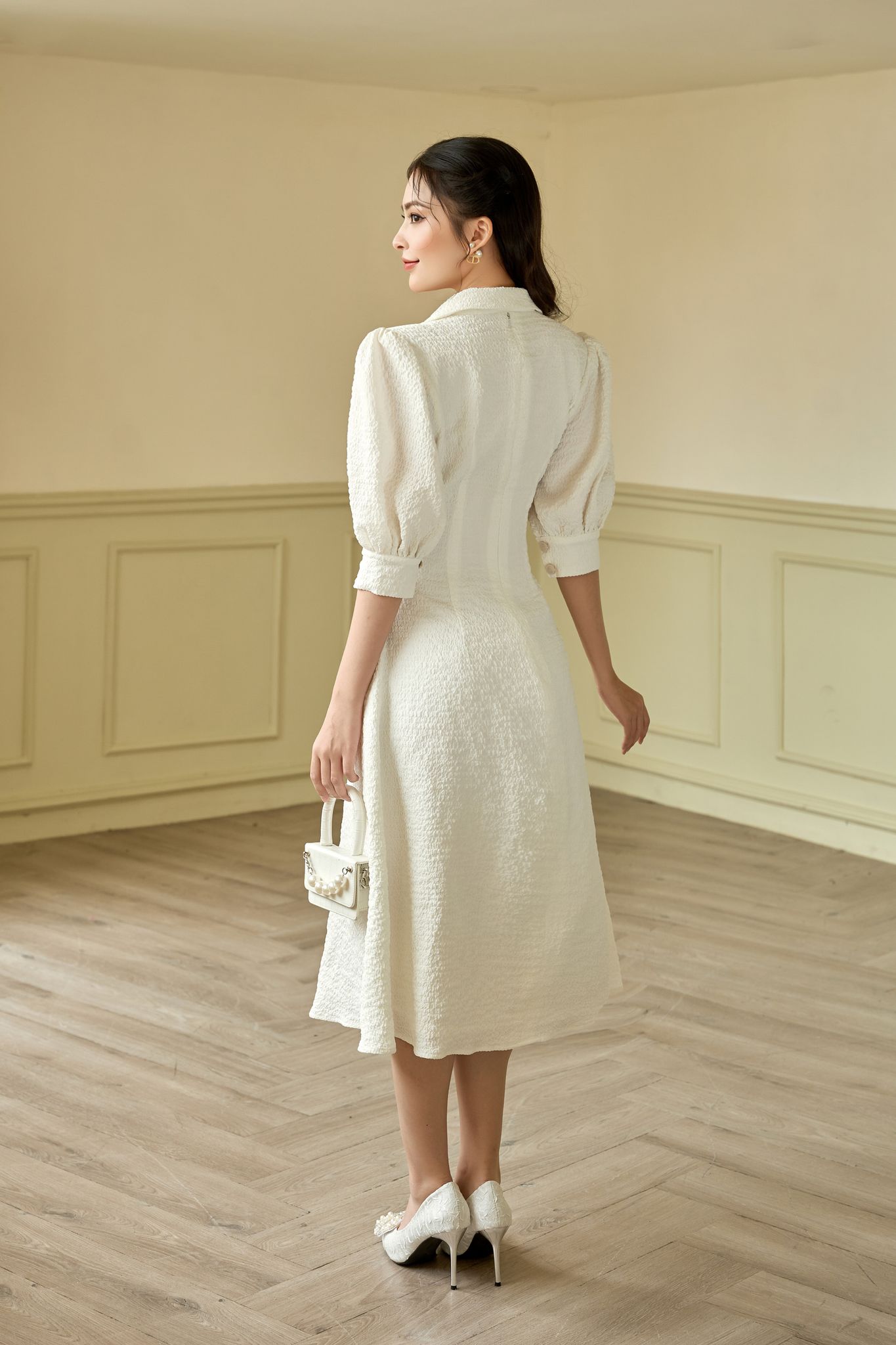 OLV - Đầm Yetty Sleeve Button Dress