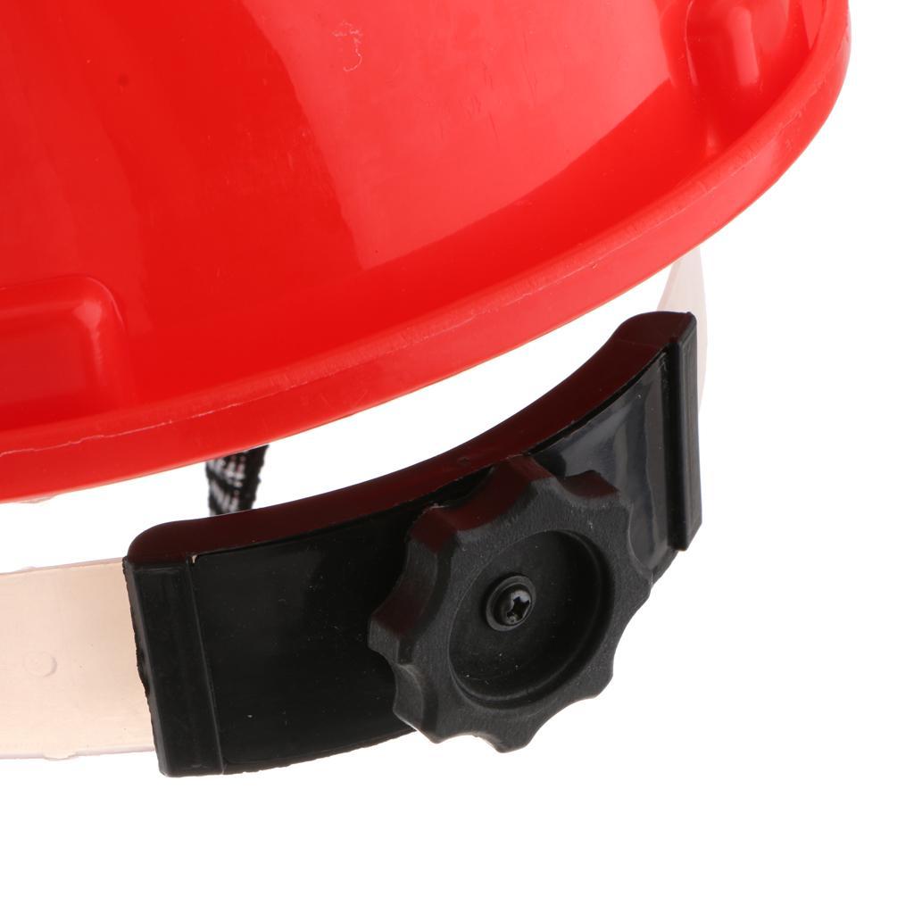 Pack of 2Pcs Solar Powered Lightweight Work Helmet Head Protection Hard Hat with Cooling Fan Red / Yellow