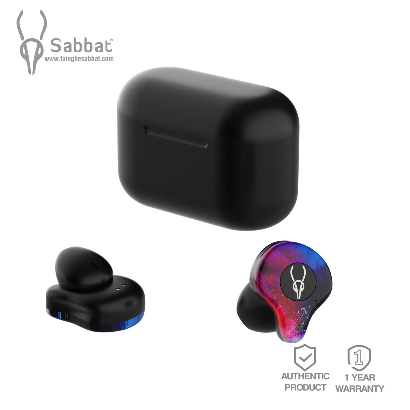 Sabbat X12pro tai nghe bluetooth V5.0 âm trong bass sâu nghe gọi trên 8h - Hàng chính hãng