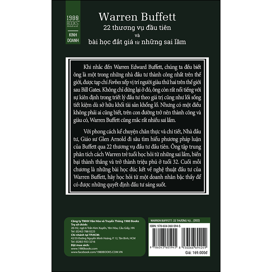 Warren Buffett - 22 Thương Vụ Đầu Tiên Và Bài Học Đắt Giá Từ Những Sai Lầm