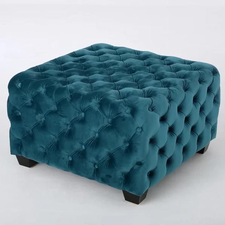 Ghế sofa đôn vuông vải nhung Juno Sofa HFC-GDV04-0.73 cao cấp