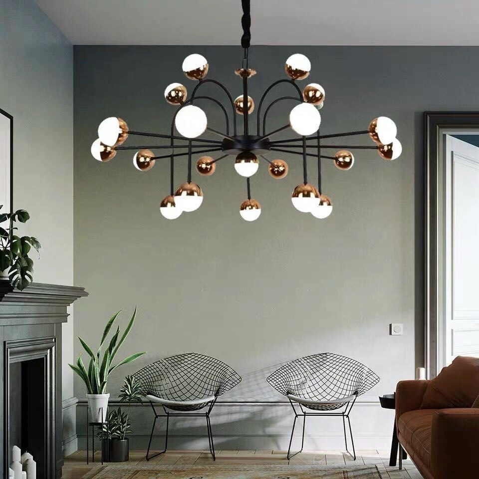 Đèn chùm HELGA 21 bóng cao cấp trang trí nội thất hiện đại, sang trọng .