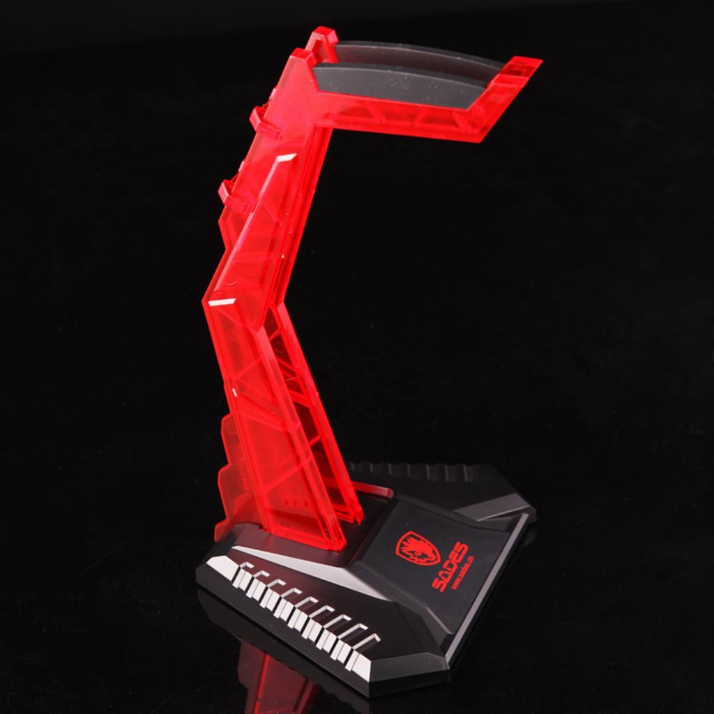 Red Acrylic Headphone Stander Modular Headset Holder Display Bracket