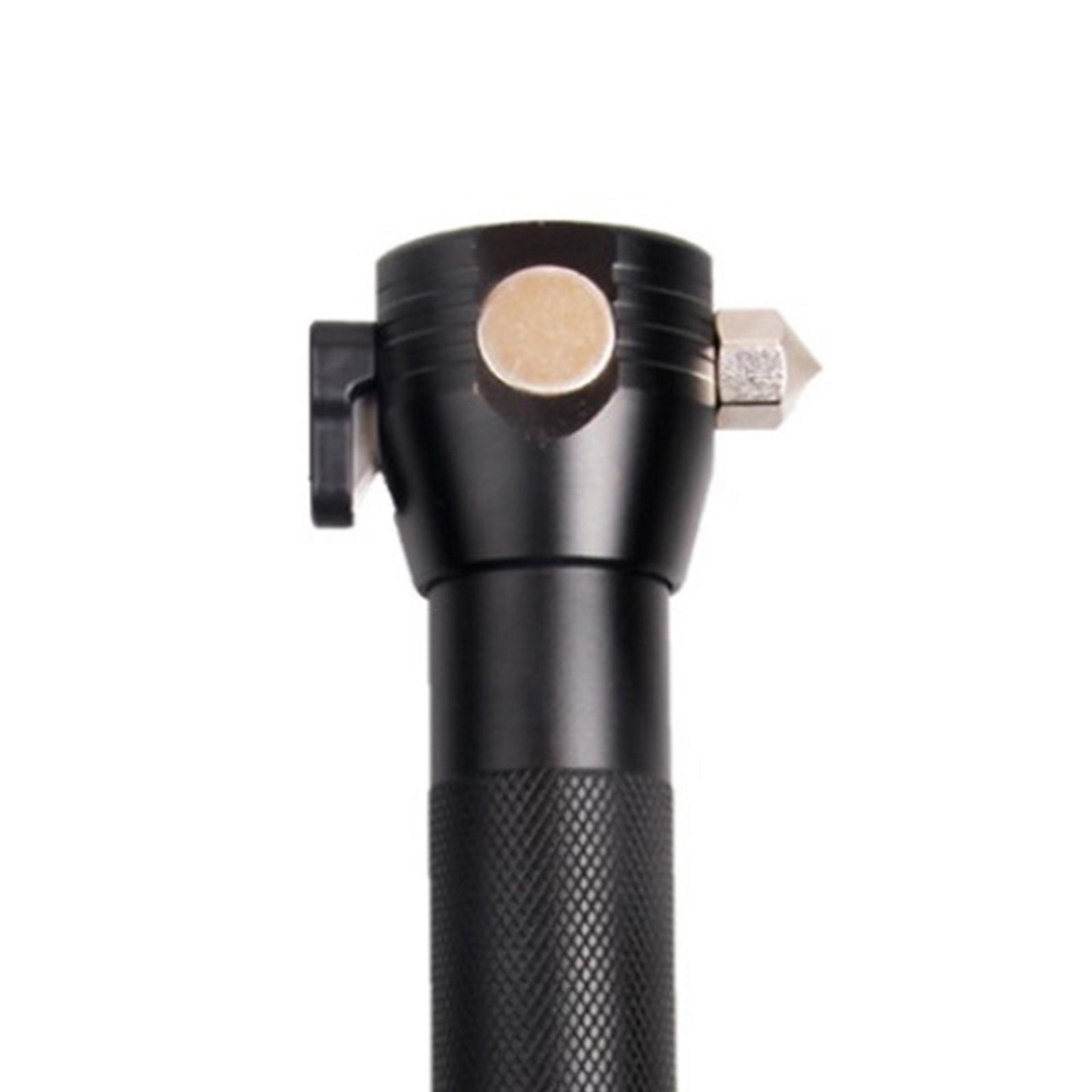 Outdoor Camping Hiking Emergency Light Solar Powered LED Flashlight Safety Hammer Torch Lights with Power Bank Magnet Survival Tool