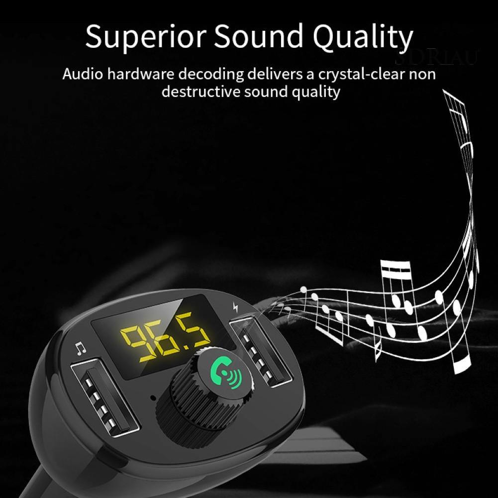 Củ Sạc Trên Ô Tô Qcdz Bt23 Bluetooth Không Dây