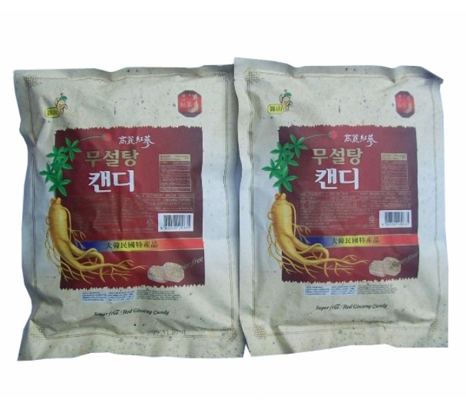 Combo kẹo sâm không đường Korea Red Ginseng (500g)