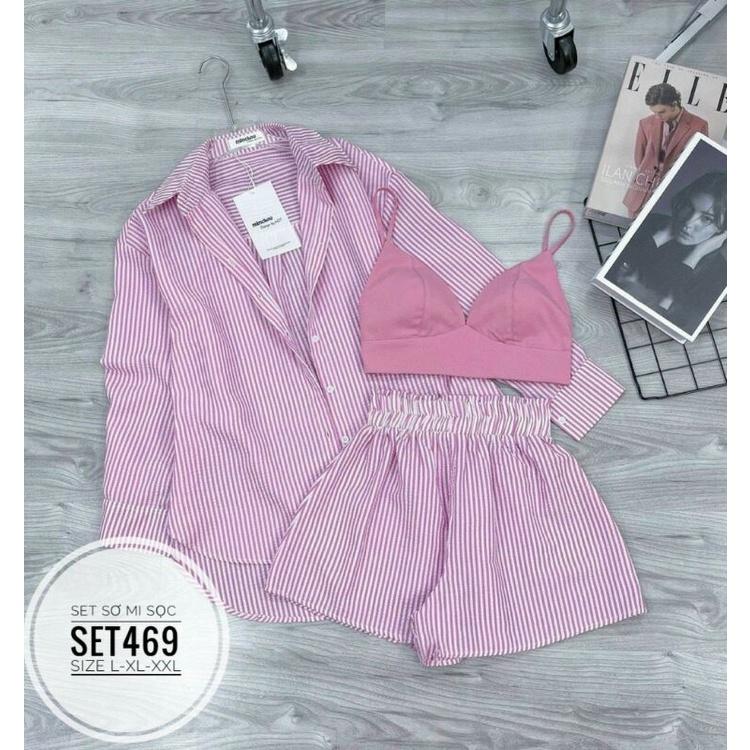 SET ĐI BIỂN BIG SIZE 3 MÓN ÁO KHOÁC KÈM BRA + QUẦN SORT DỄ THƯƠNG