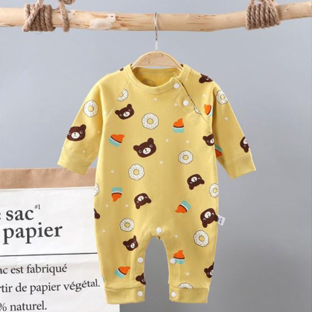 Bodysuit cho bé body liền thân dài tay cho bé trai gái sơ sinh 3-12kg, hàng xịn in hình ngộ nghĩnh đáng yêu – BD04