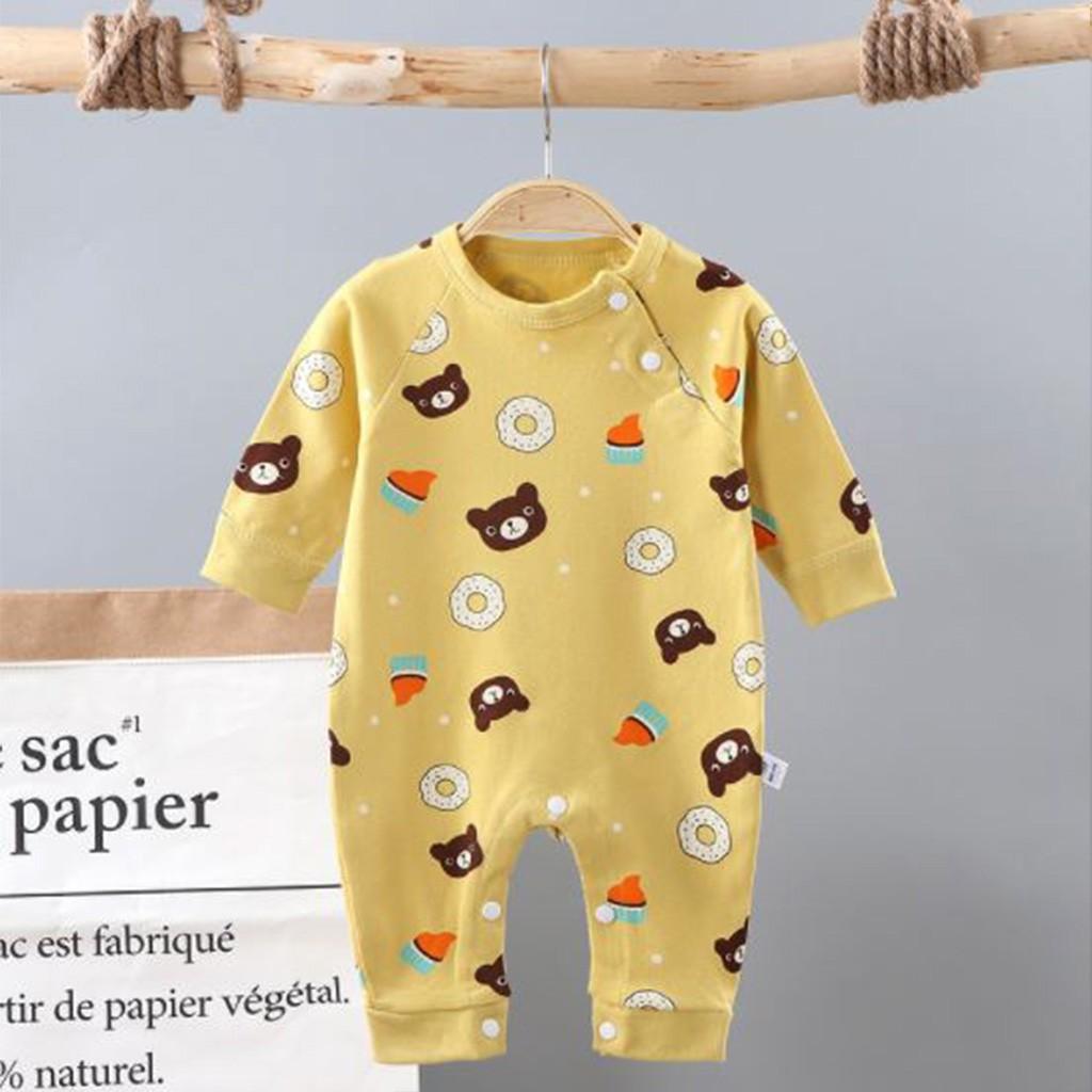 Bodysuit cho bé body dài tay liền thân cotton hàng đẹp cho bé trai bé gái sơ sinh từ 3 - 12kg – BD05