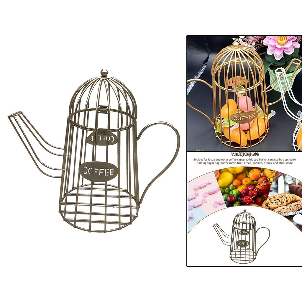 2x Kitchen Household Coffee Pod Organizer Capsule Fruits Storage Container