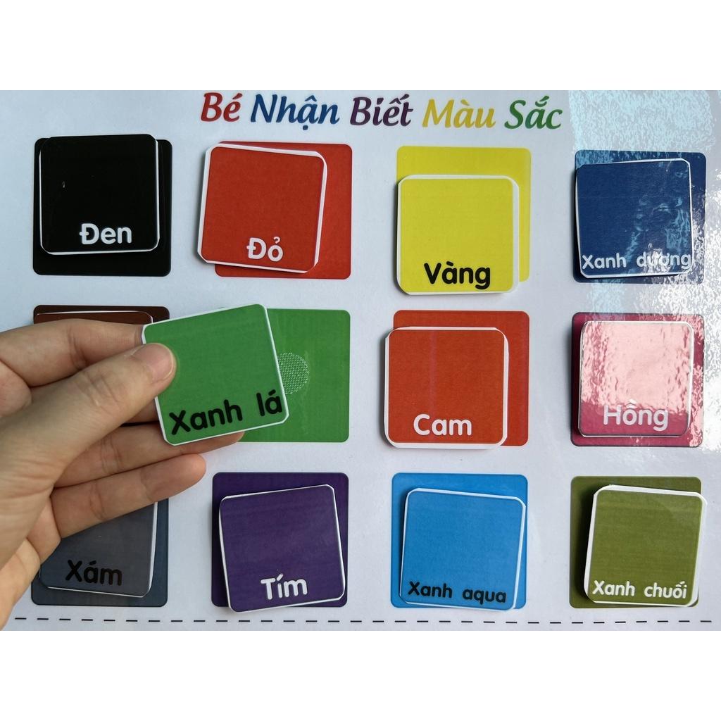 Monsi Edu Học liệu montessori màu sắc cho bé F85M