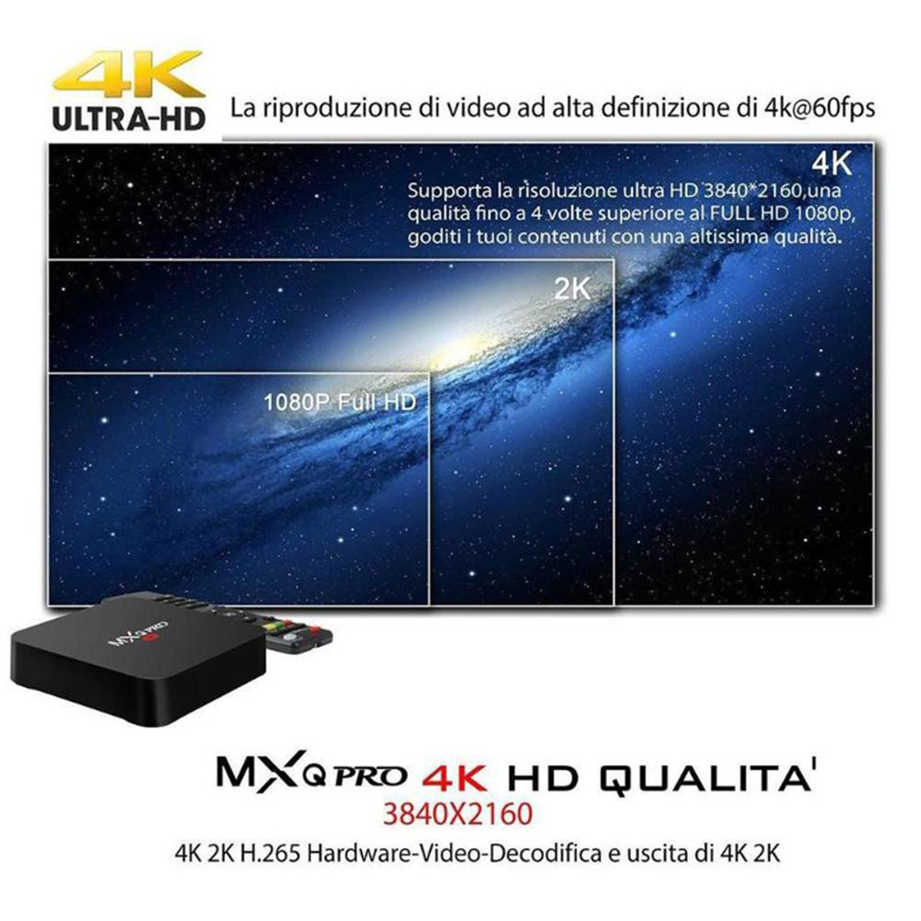 Androi  MXQ 4K PRO mẫu mới 2020 hỗ trợ tiếng việt cài đặt dễ dàng Tích hợp FPT Play - Biến TV thường thành Smart TV- hàng nhập khẩu