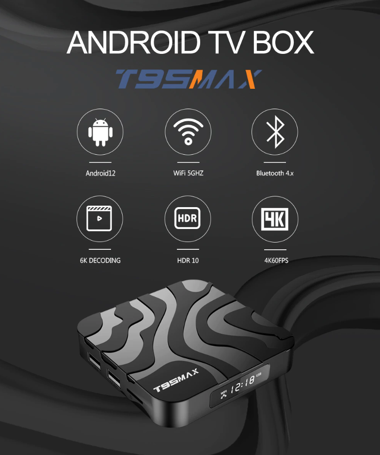 TVBox Android 12 có Remote giọng nói voice - T95MAX2023