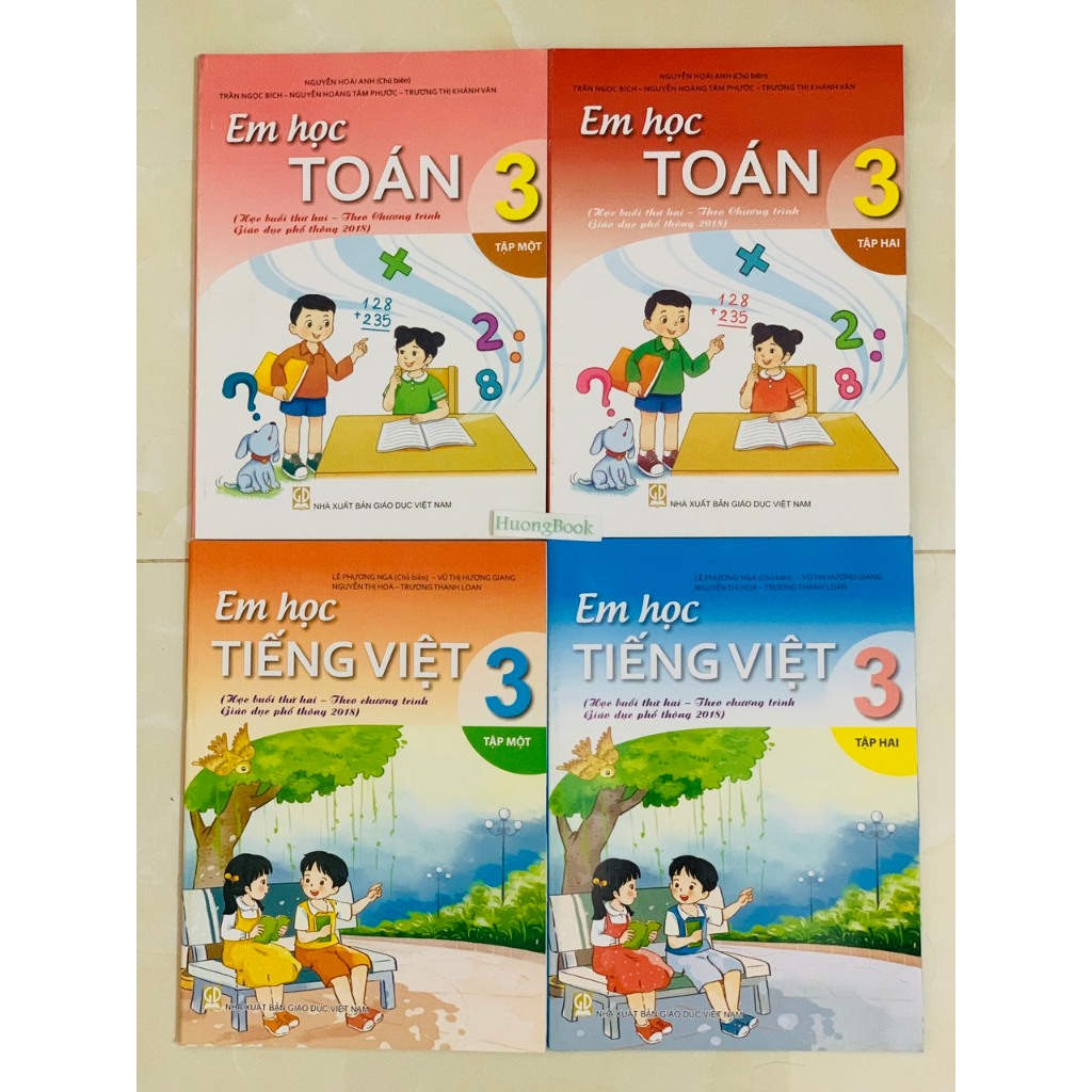 Sách - Combo Em Học Toán và Tiếng Việt 3 tập 1+2 - ĐN