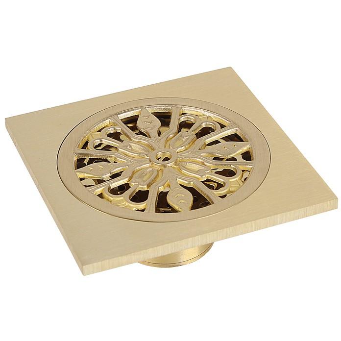 Phễu thoát sàn bằng đồng cổ điển - HL40104