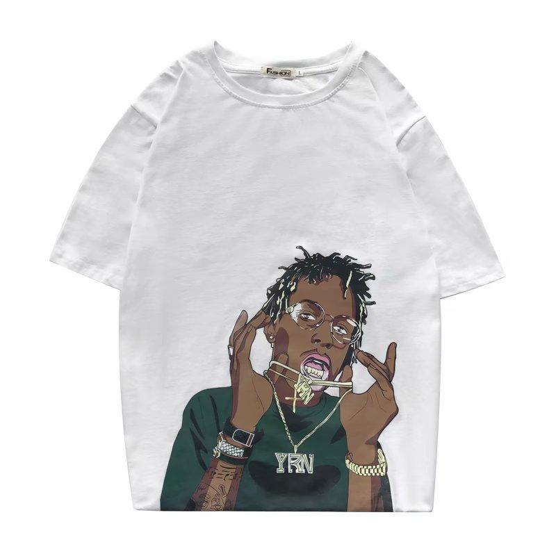 Áo Thun Nam Tay Ngắn In Hình Cá Tính