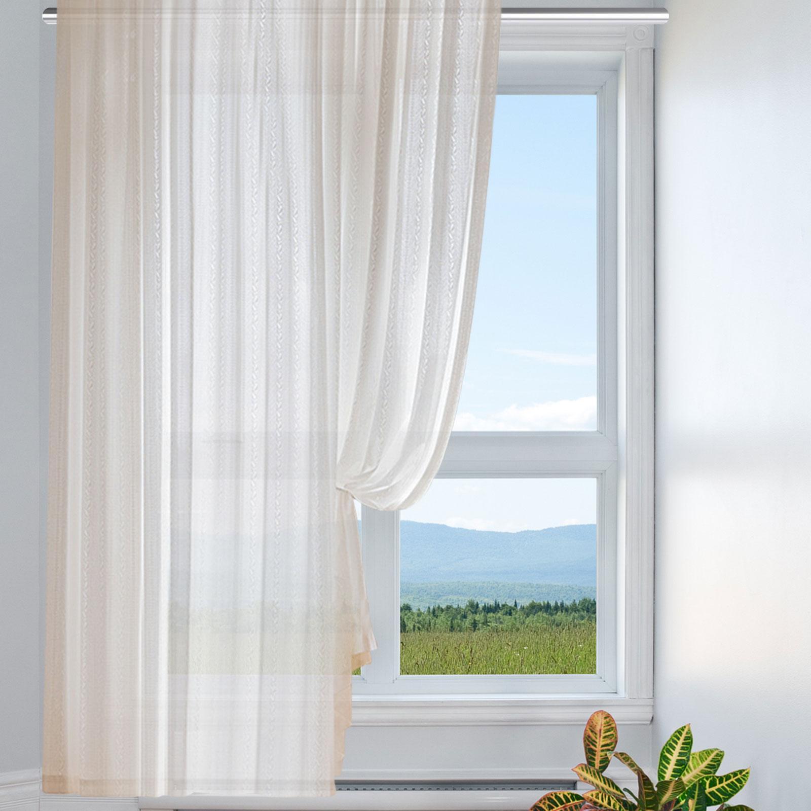 Window Curtains Drapes Breathable Rustic Lightweight for Study Bedroom Decor