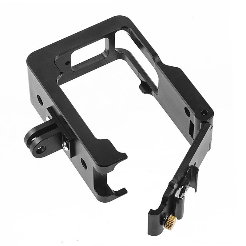 Khung toàn cảnh hợp kim nhôm cho insta 360 one r cage vlog tương thích với bộ điều hợp micrô