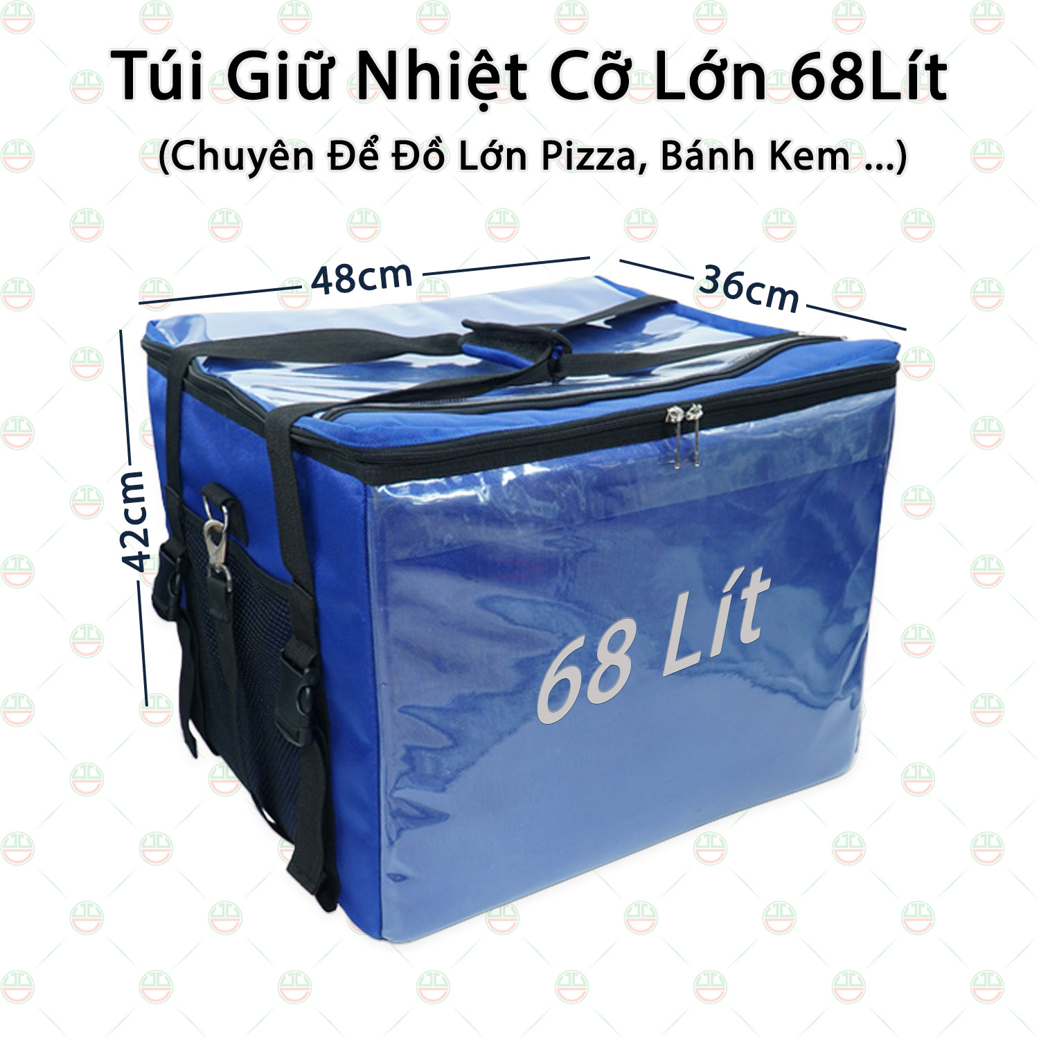 Túi Giao Hàng Giữ Nhiệt Cỡ Lớn 68 Lít KhoNCC Hàng Chính Hãng - Phù Hợp Bánh Kem Sinh Nhật Pizza - KKT-TGN-68L-D