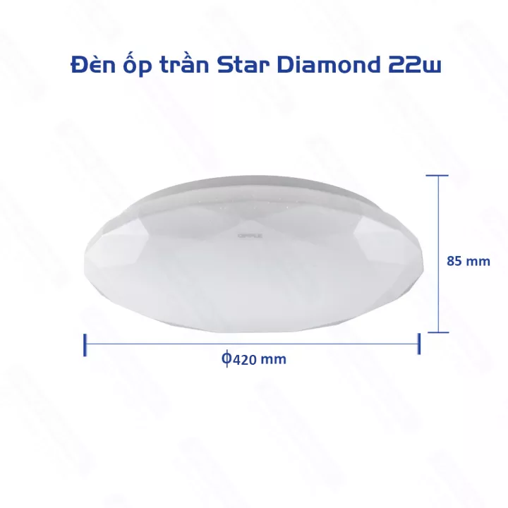 Bộ Đèn Ốp Trần LED OPPLE HC420 22W Star Diamond Dimmable - Hiệu Ứng Ánh Sáng Kim Cương, Điều Chỉnh Ánh Sáng Tùy Ý