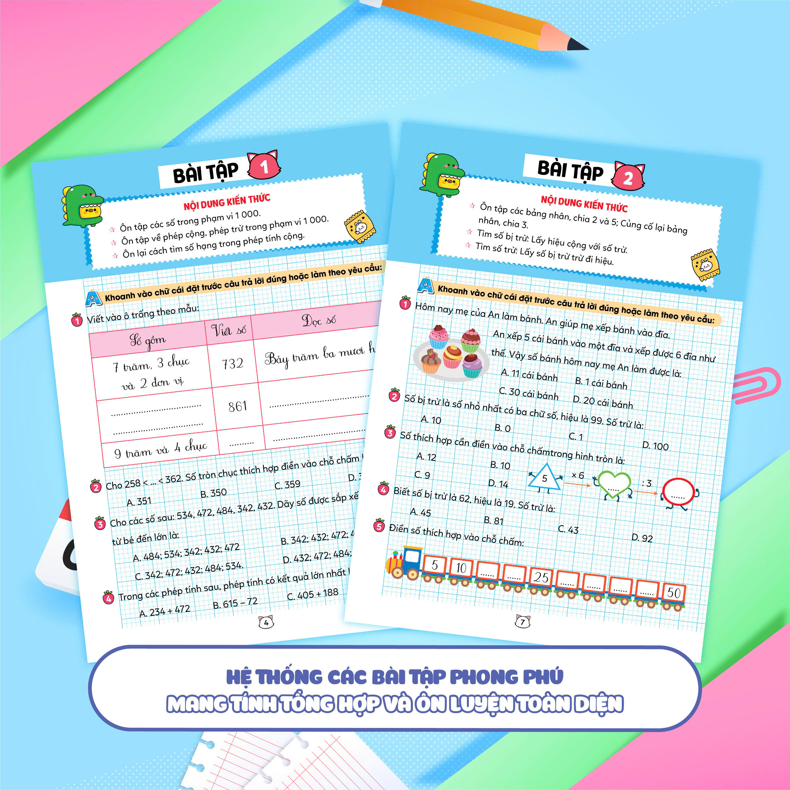 Vở bài tập Toán tăng cường lớp 3 tập 1 (Theo sách giáo khoa kết nối tri thức với cuộc sống)