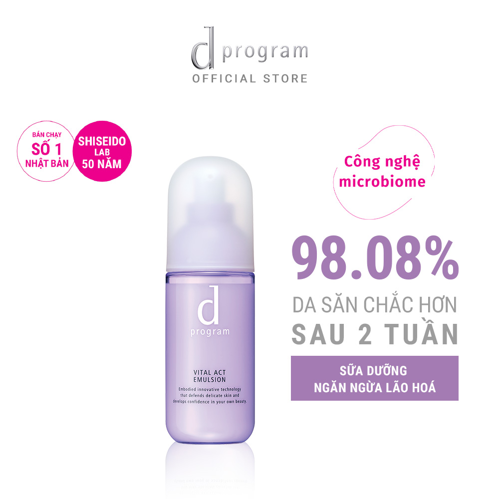 Sữa Dưỡng Ngăn Ngừa Lão Hóa Cho Cho Da Nhạy Cảm d program Vital Act Emulsion 100ml