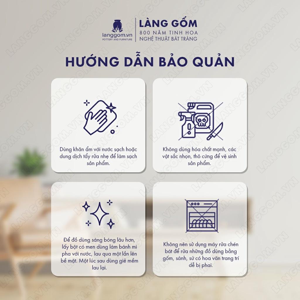 Bộ ấm chén đất nung khắc trúc nhỏ + đĩa tách - Men mộc - Gốm sứ Bát Tràng - langgom.vn