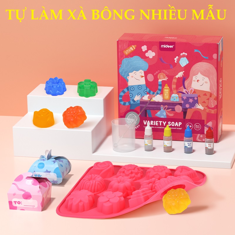 Đồ chơi Mideer tạo hình xà phòng thủ công nhiều mẫu phong phú - Variety Soap cho bé từ 6 tuổi