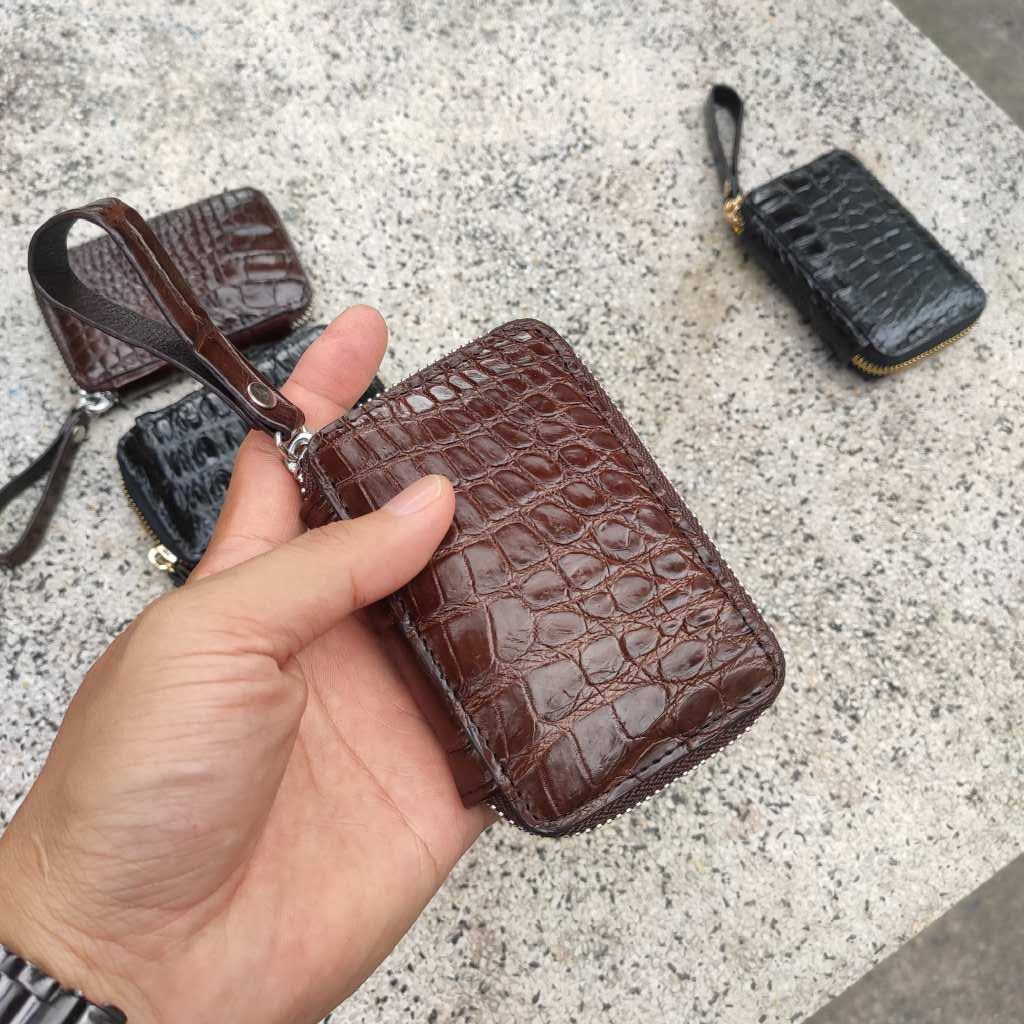 Ví đựng thẻ mini Da cá sấu thật Cao cấp cho nam nữ!