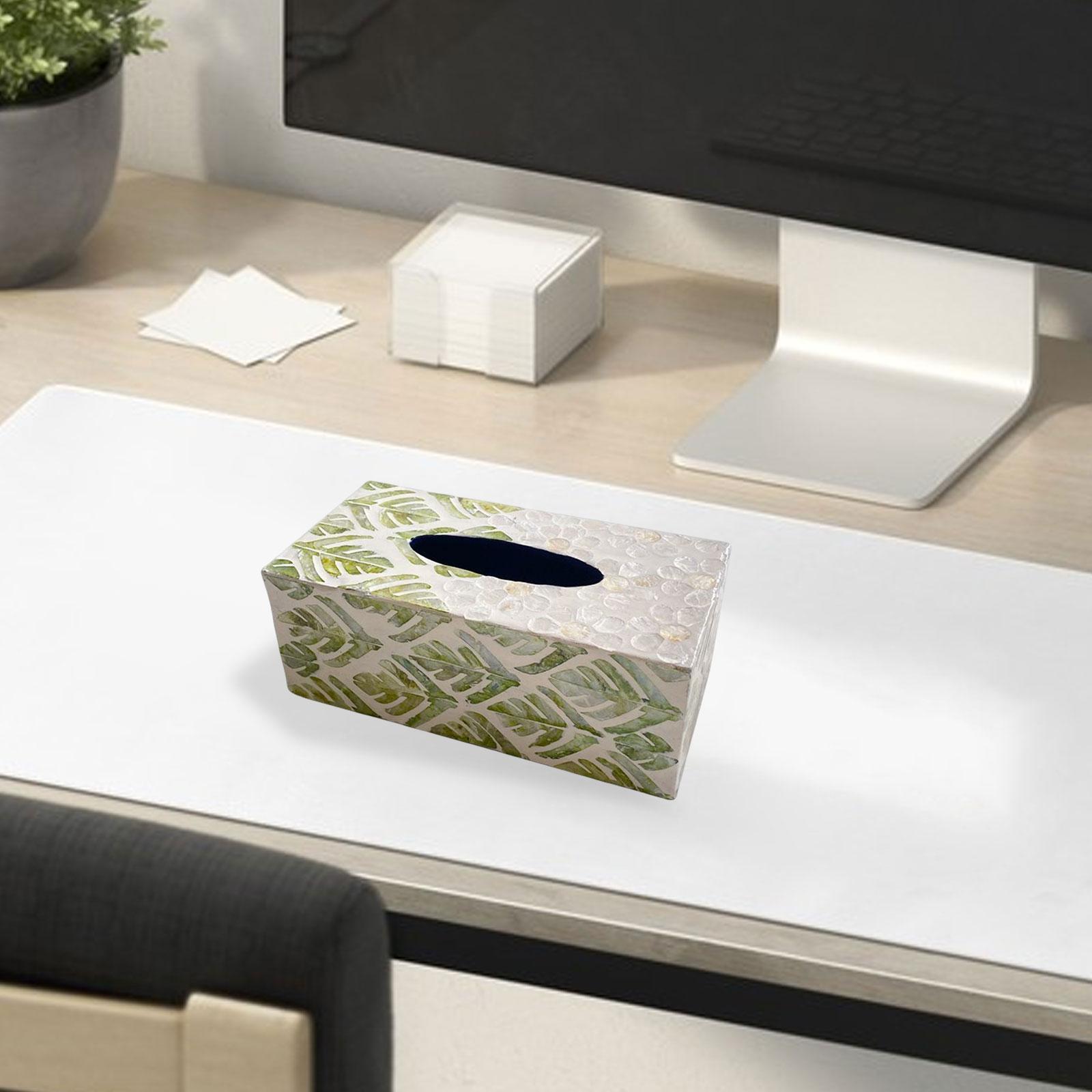 Tissue Box Cover Dispenser Tissue Holder Case Napkin Holder Facial Tissue Box for Kitchen