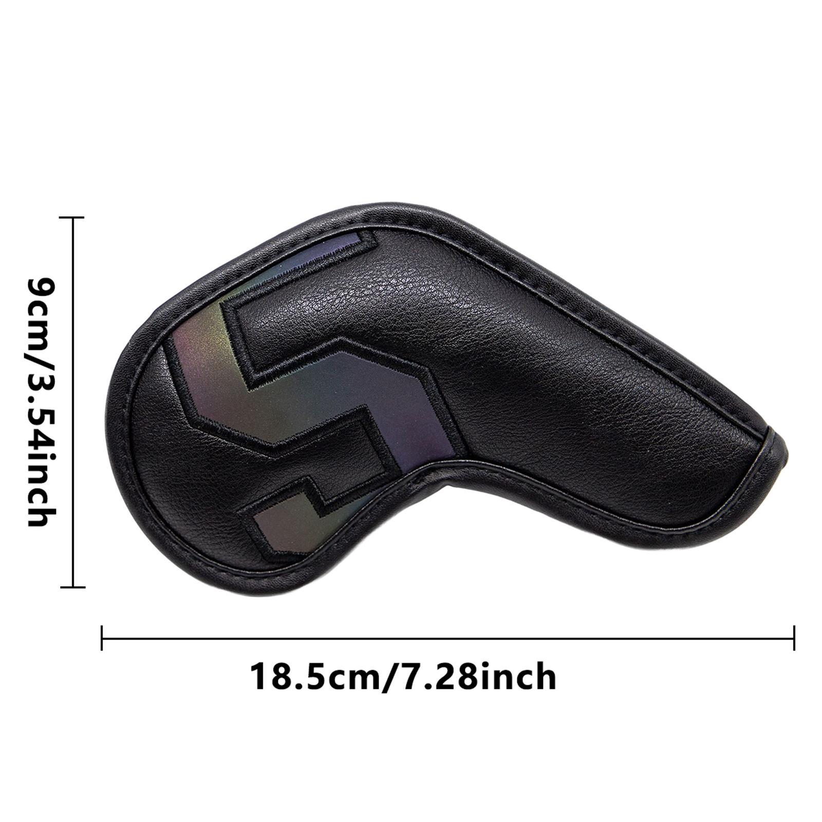 10Pcs Golf Iron Headcovers, Portable Durable Golf Club Head Cover for Travel Gift