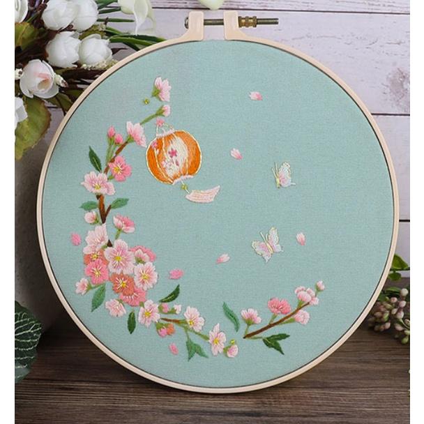 Bộ Tranh Thêu Chữ Thập Tự Làm Họa Tiết Hoa 3d- gói nguyên liệu tập thêu DIY- BÁCH HÓA NA NA Handmade