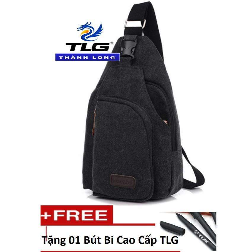 Túi Đeo Ngực Thời Trang, Túi Đeo Chéo Nam Đồ Da Thành Long TLG 208031  tặng 01 bút bi cao cấp TLG K 410