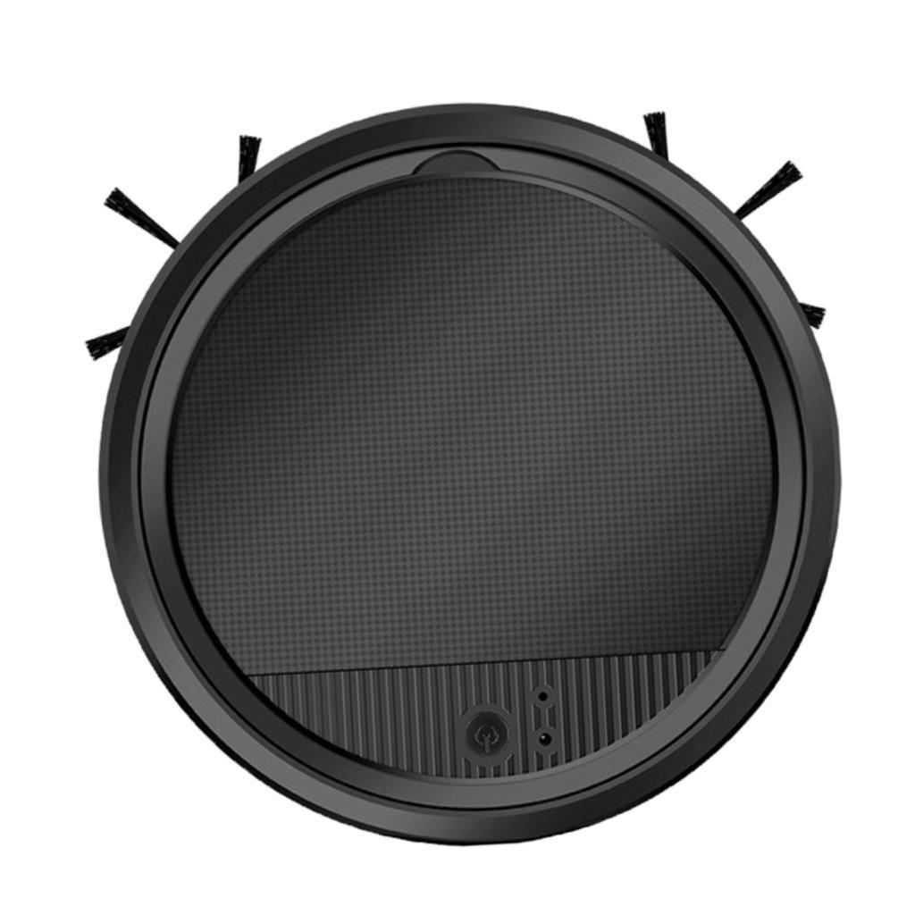 3.7V Smart Robot Vacuum Cleaner Sweeping Robot Machine for Pet Hair Black