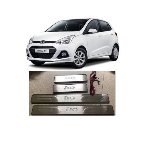 BẬC BƯỚC CHÂN NGOÀI INOX CÓ ĐÈN DÀNH CHO XE HYUNDAI i10-2019