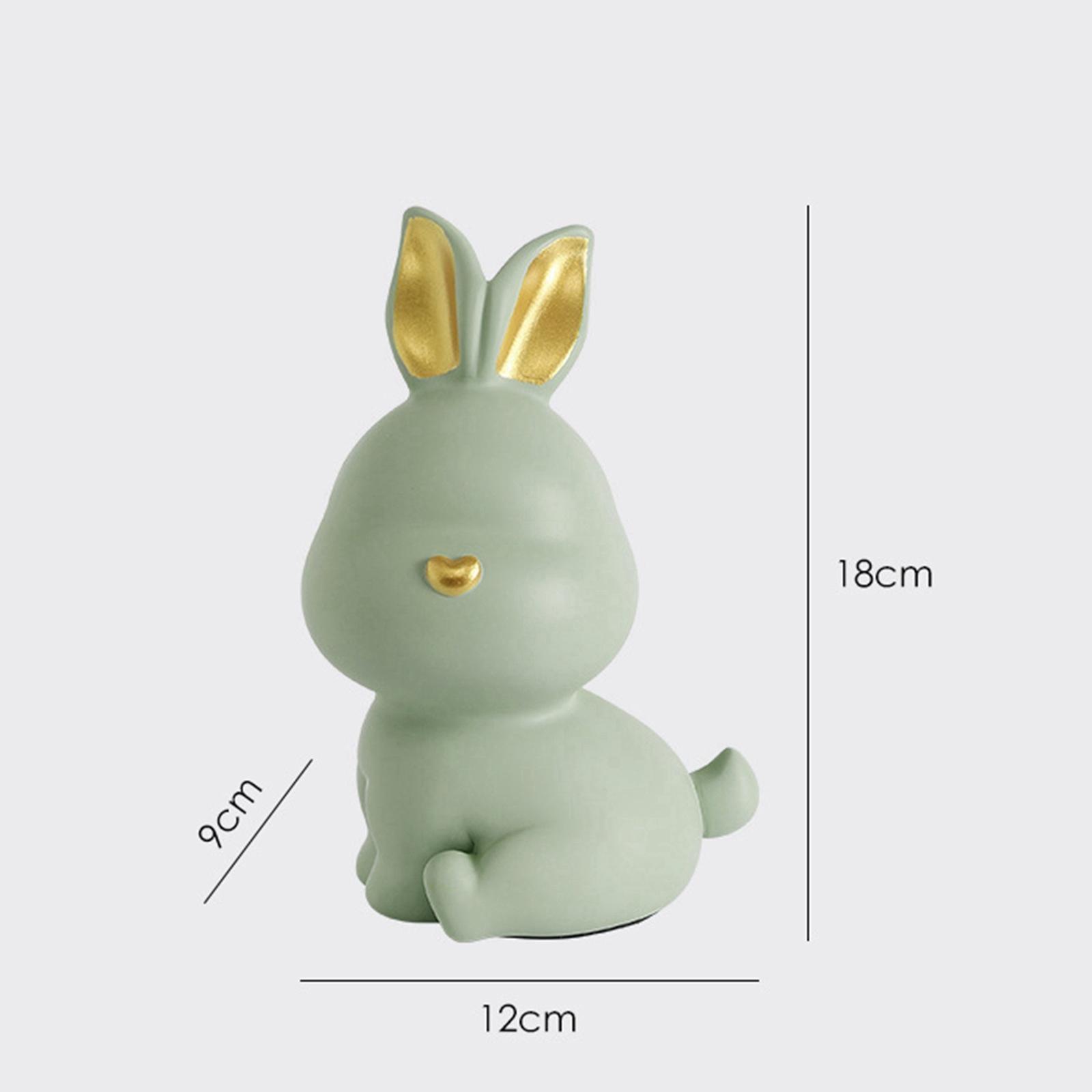 Rabbit Piggy Box Statue Container Money Box for Toddler