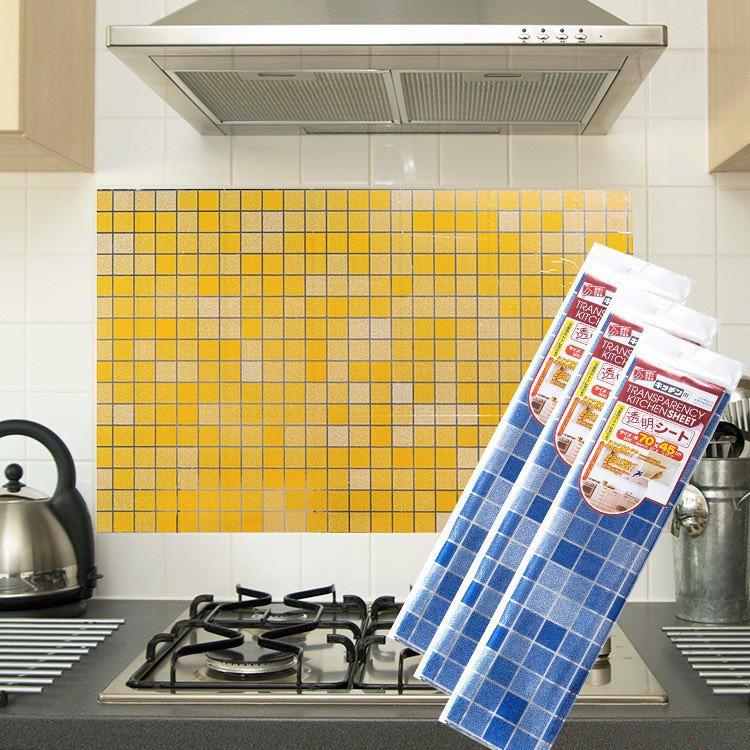 Decal Dán Bếp Ô Vuông Chịu Nhiệt Hiệu Quả