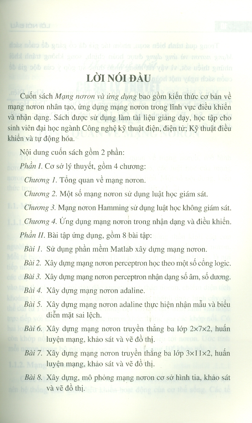 Mạng Nơron Và Ứng Dụng - Đỗ Văn Đỉnh (Chủ biên), Lê Ngọc Hòa