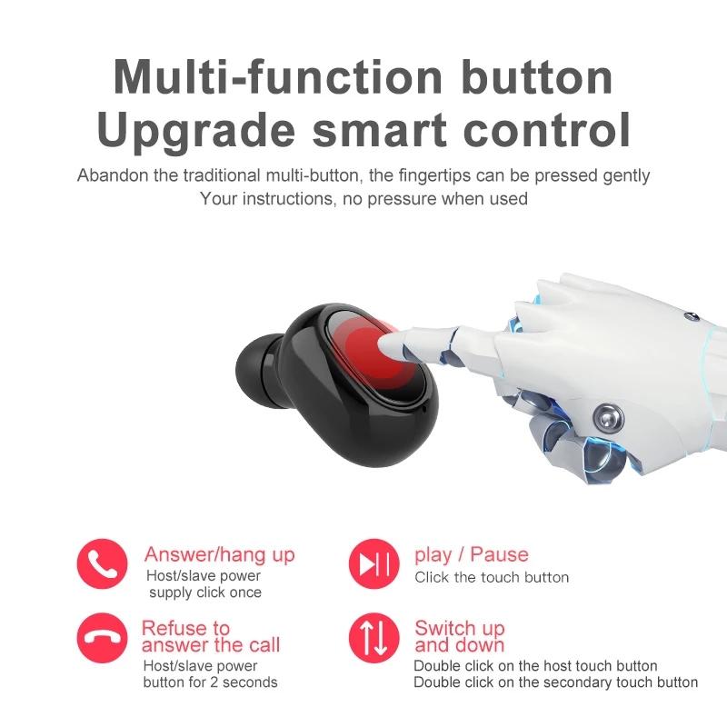 Tai Nghe Bluetooth Chụp Tai Tai Nghe 5.0 Tws L21 Pro Stereo Tai Nghe Nhét Tai Không Dây Tai Nghe Toàn Phương Âm Thanh Android IOS IPX5 Chống Thấm Mồ Hôi