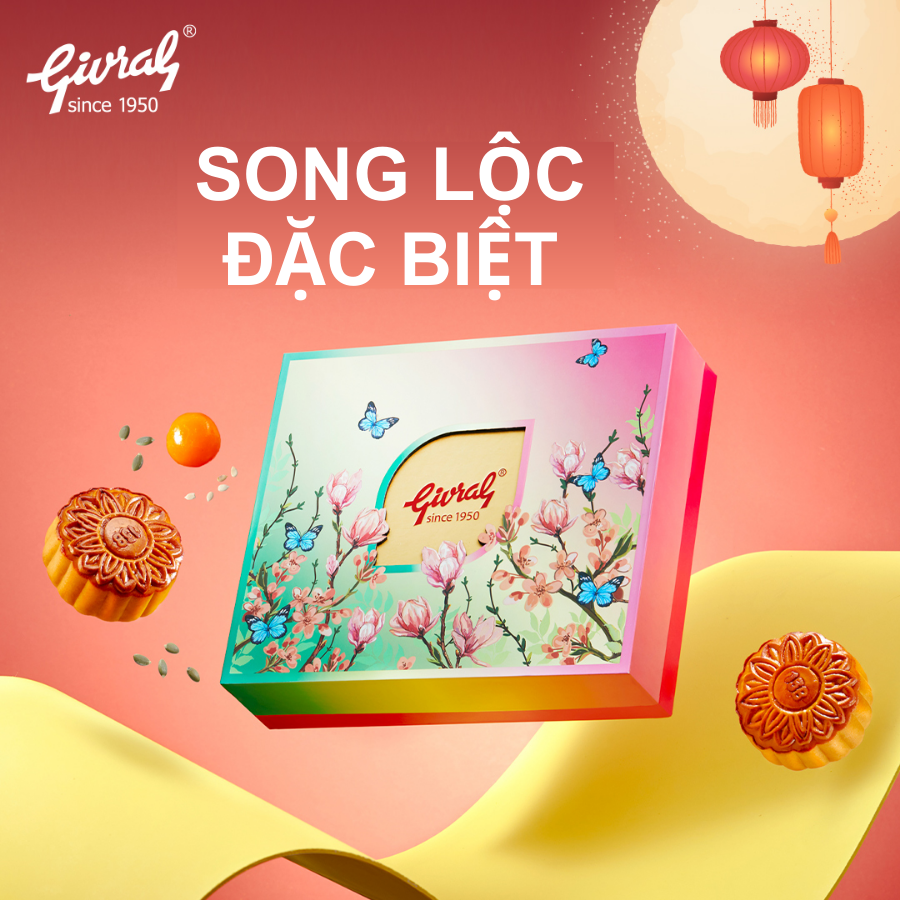 Hộp Bánh Trung Thu Givral Song Lộc Đặc Biệt (200gr)