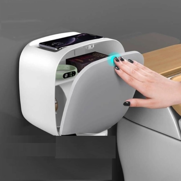 Hộp Đựng Giấy Vệ Sinh Dán Tường, Không Thấm Nước Cho Nhà Vệ Sinh
