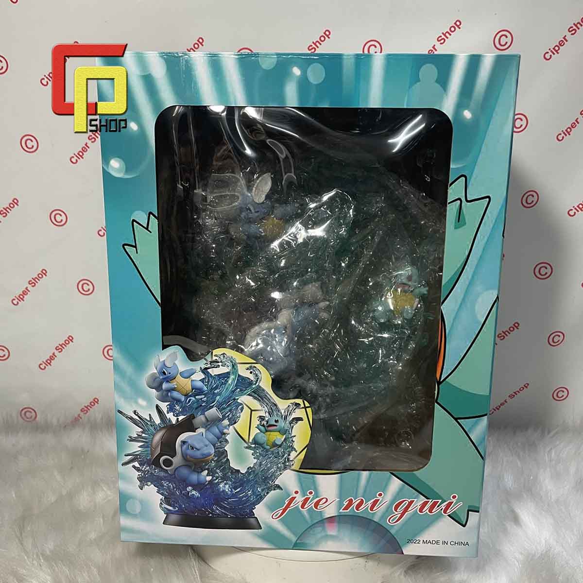 Mô hình rùa nước Blastoise Pokemon - Có Led - Figure Pokemon hệ tiến hóa