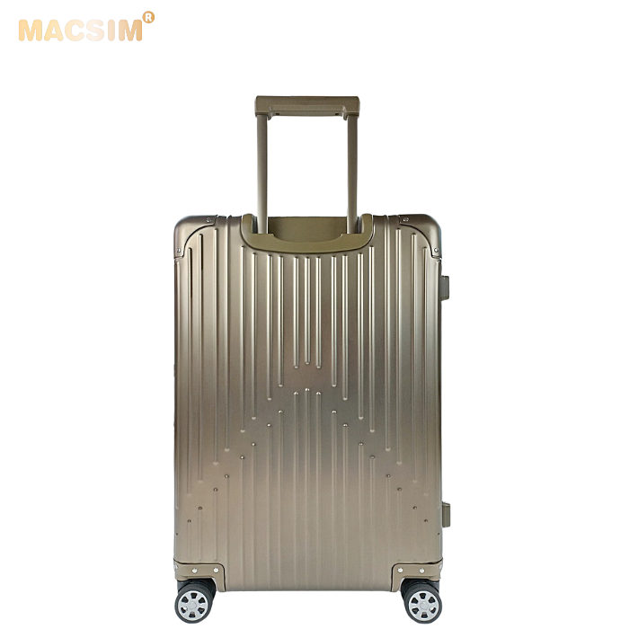 Vali hợp kim nhôm nguyên khối MS1104 Macsim cao cấp màu ti - gold cỡ 29 inches