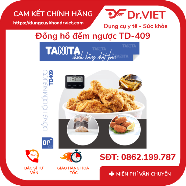 Đồng hồ đếm ngược TD-409 (tính toán thời gian nấu ăn, học tập, dùng trong  salon tóc hay các cuộc thi ) Lucass - Dr Viet