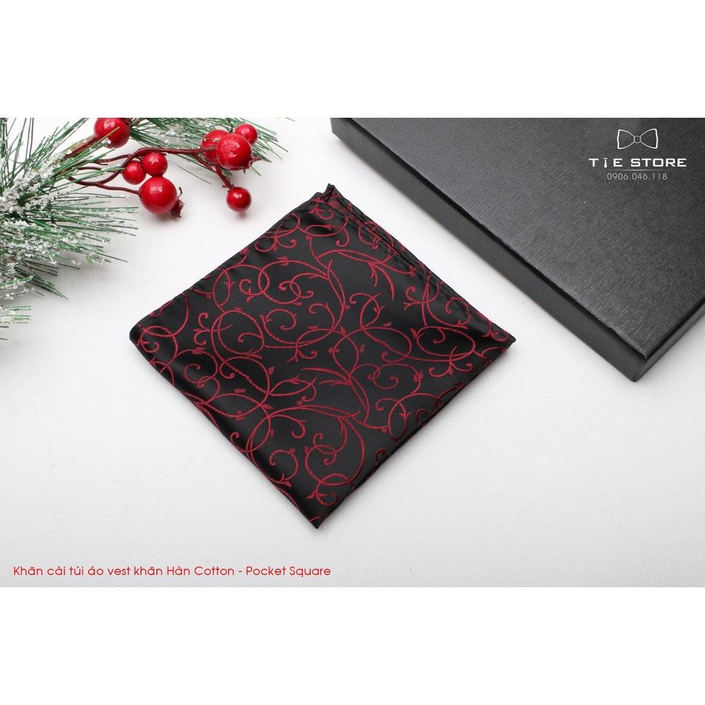 Khăn cài túi áo vest Hàn Quốc- khăn cài túi áo vest